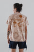 Camiseta Agroecológica Quintal Tie-dye Urucum e Angico - Fit Oversized